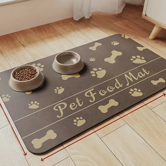 alfombrilla de alimentacion para perros