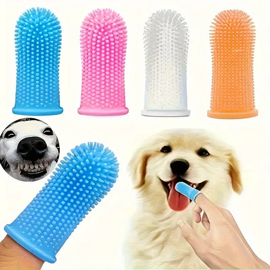 CEPILLOS DE DIENTES DE CILICONA PARA MASCOTA